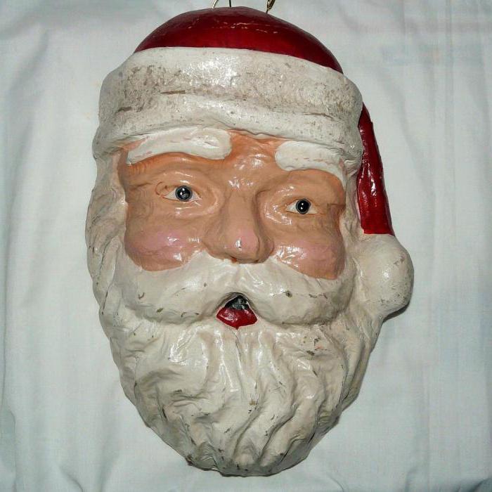 Mask av jultomten. Vi skapar med barn